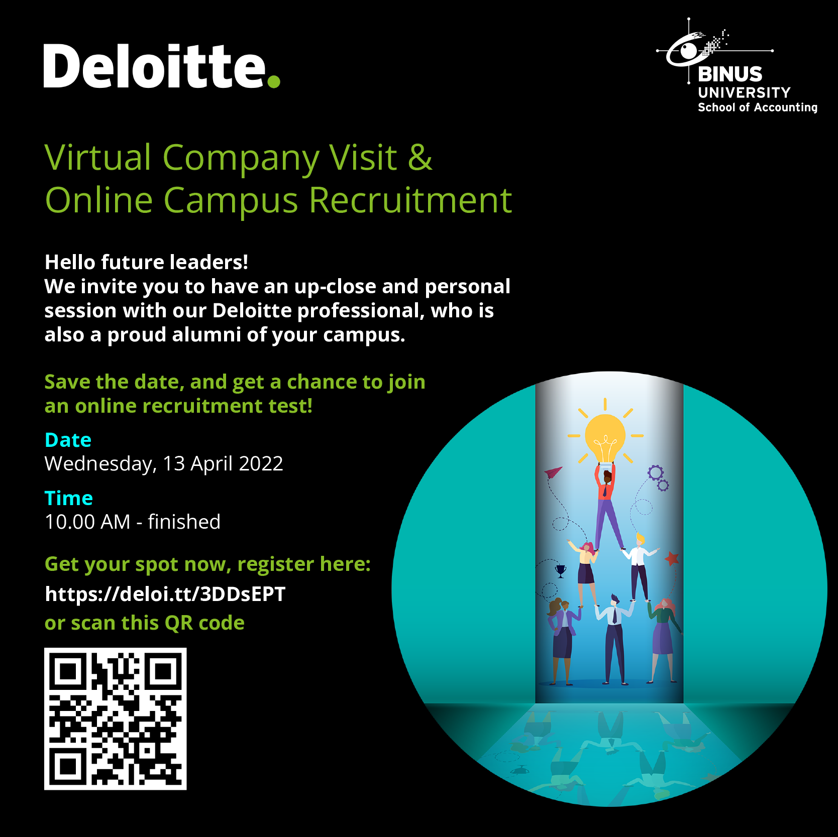 Deloitte Virtual Campus Visit & Online Campus Recruitment