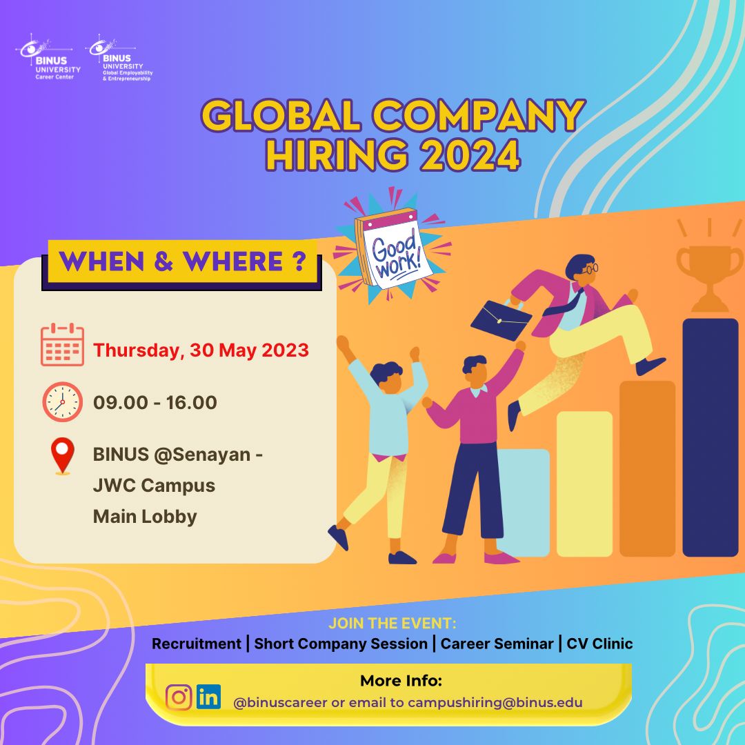 BINUS Global Company Hiring 2024 - BINUS @Senayan Campus