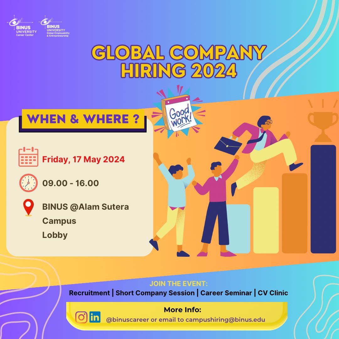 BINUS Global Company Hiring 2024 - BINUS @Alam Sutera Campus