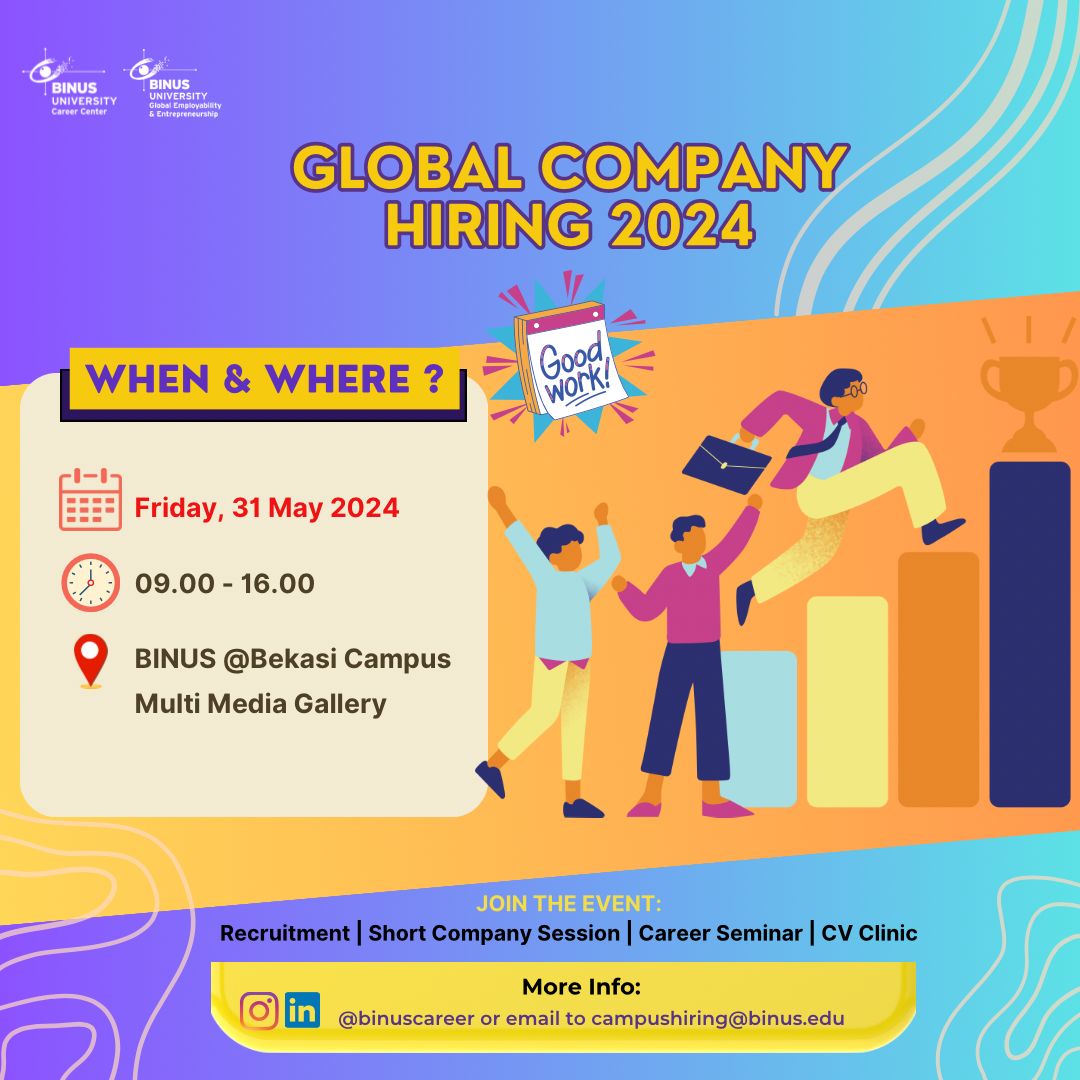 BINUS Global Company Hiring 2024 - BINUS @Bekasi Campus