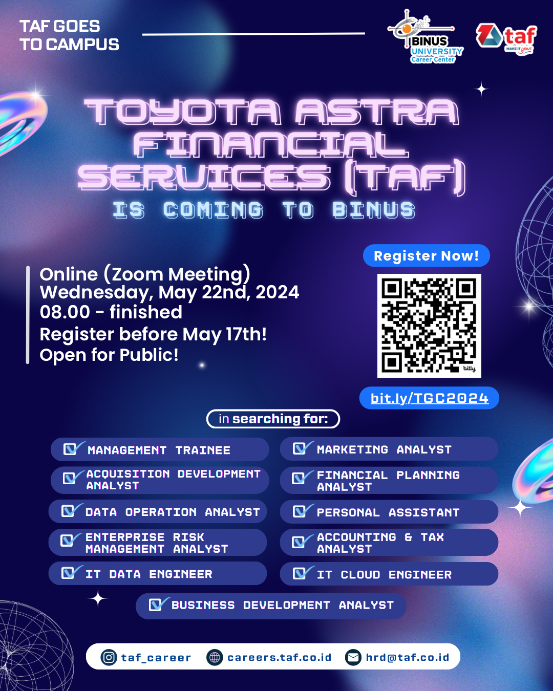 Virtual Campus Hiring - PT. Toyota Astra Financial Services