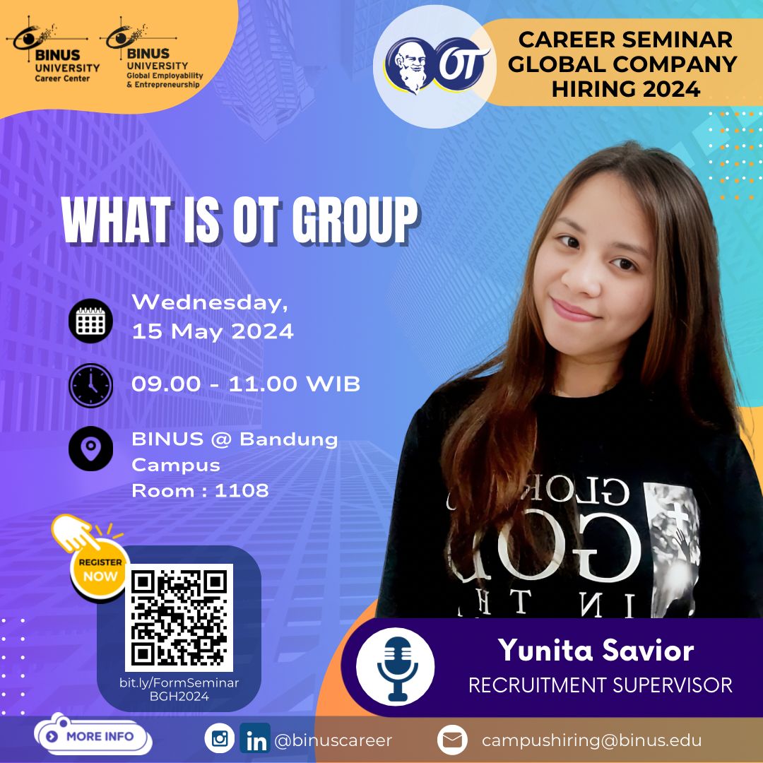 Career Seminar Global Company Hiring 2024 - What is OT Group