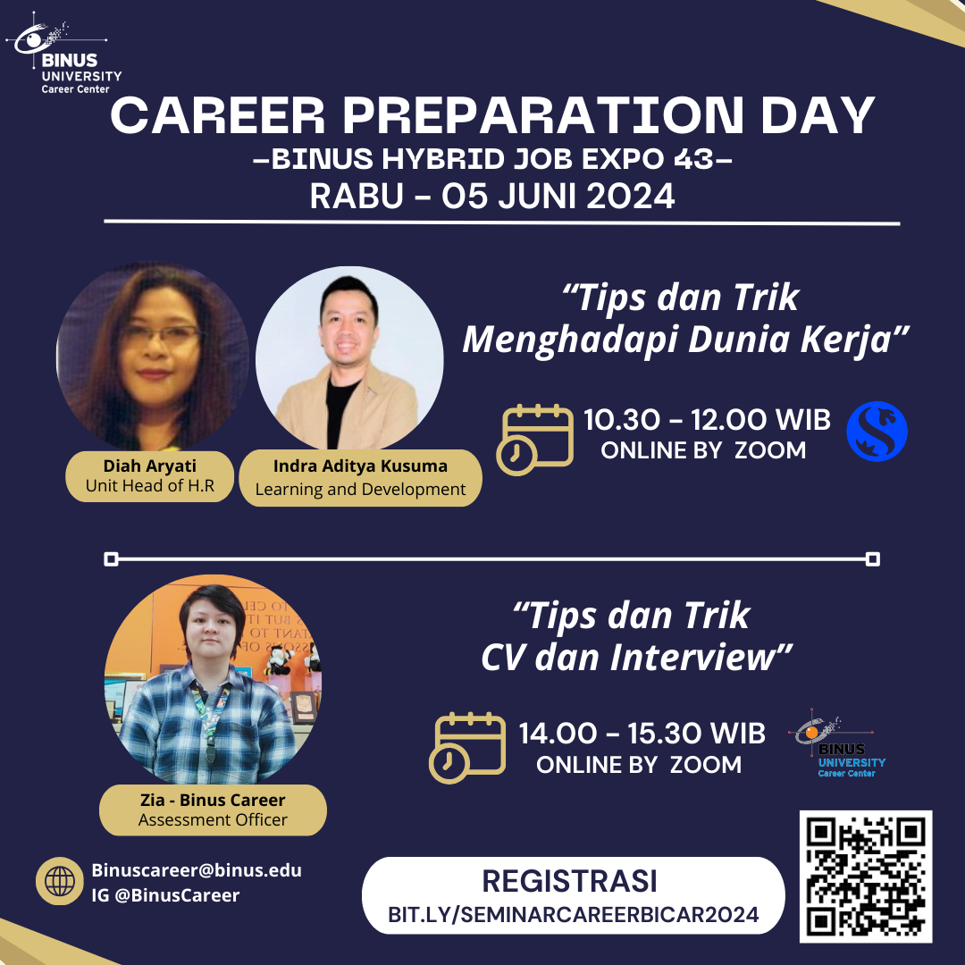 Career Preparation Day - BINUS Hybrid Job Expo 43 (05 Juni 2024)