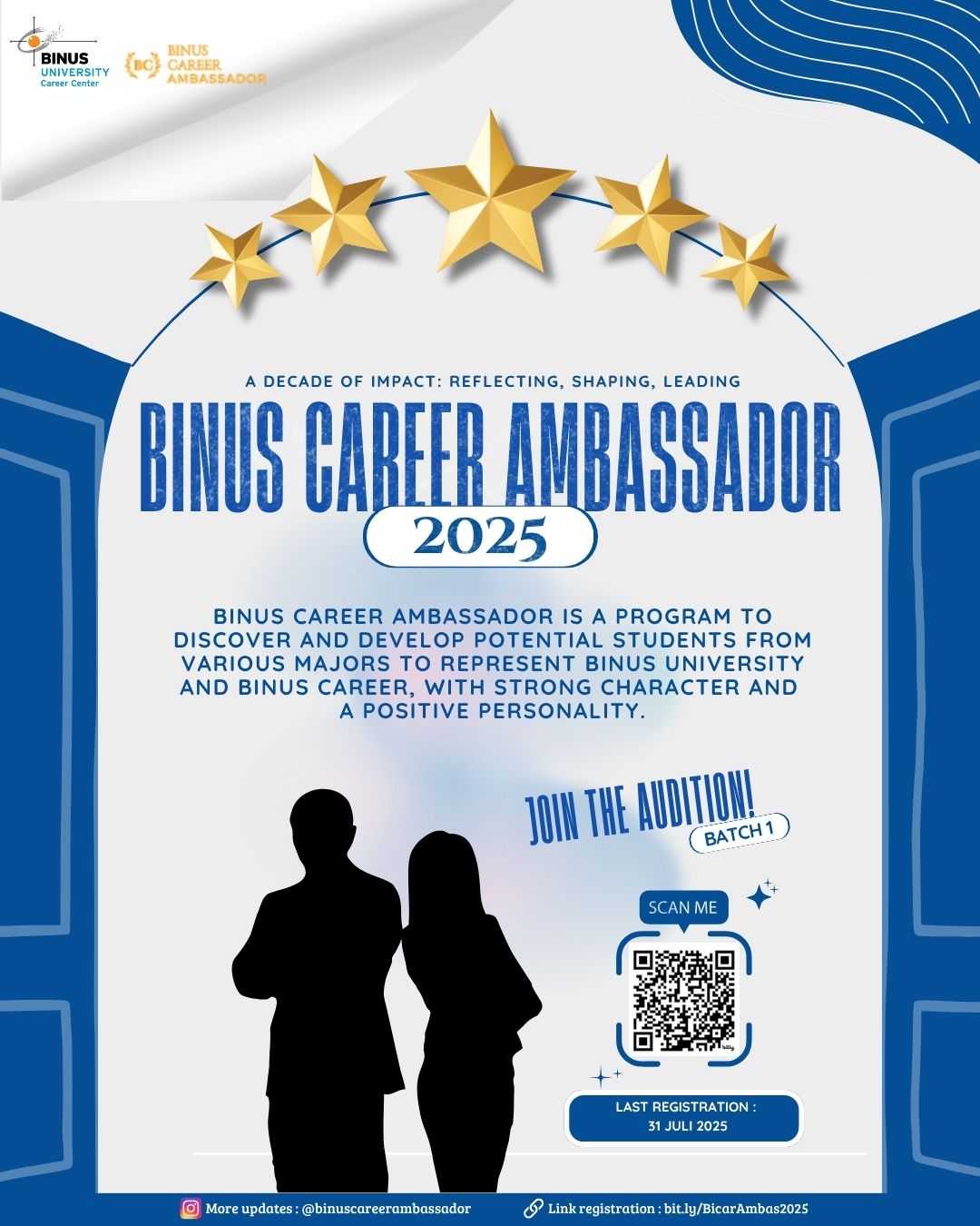 Open Audisi BINUS Career Ambassador 2025