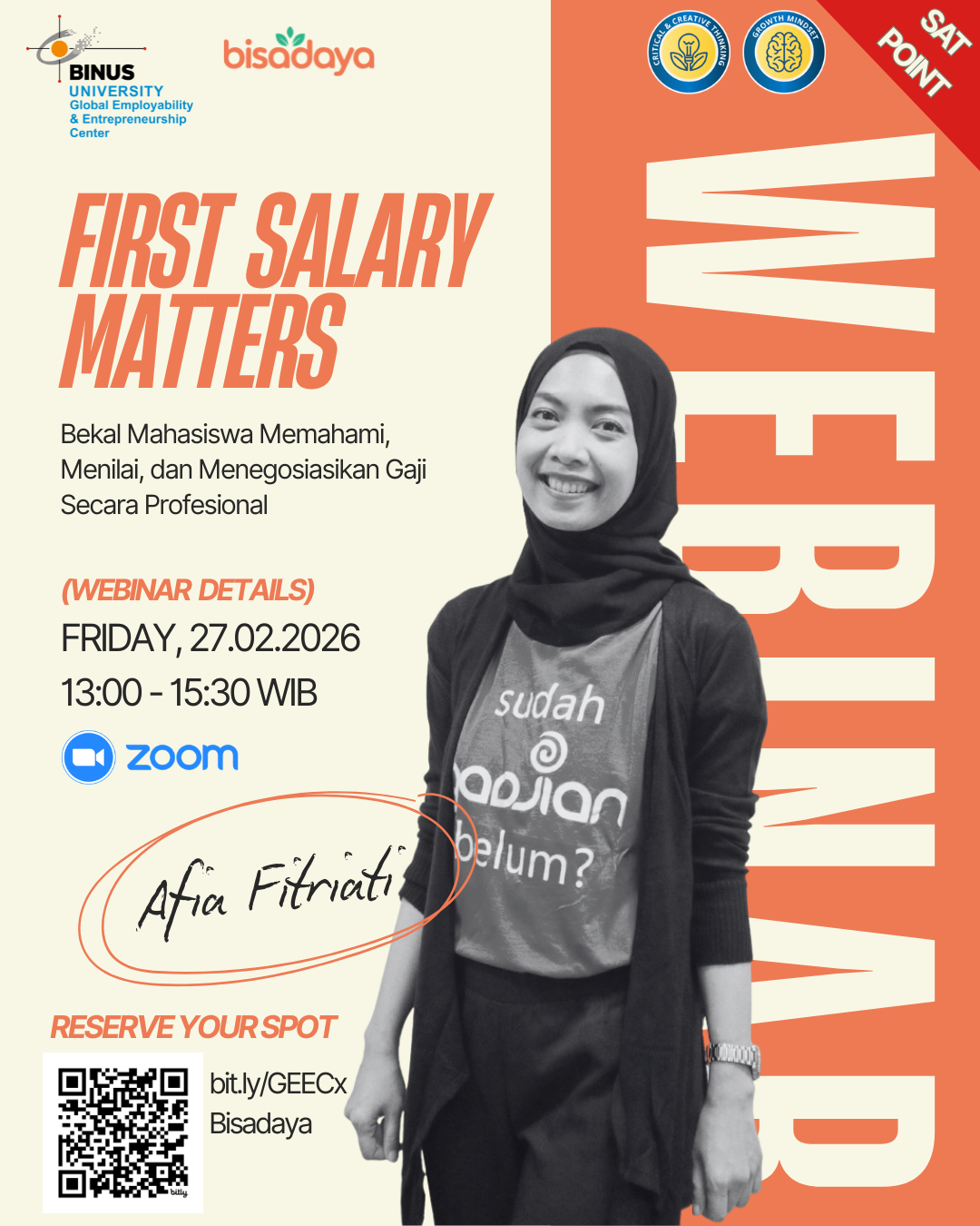 FREE Webinar: Jangan Asal Terima Gaji Pertama! by Bisadaya