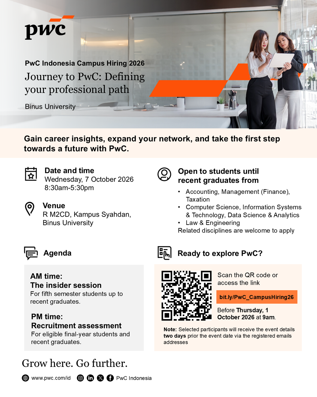 PwC Indonesia Campus Hiring 2026: Journey to PwC - Defining your professional path