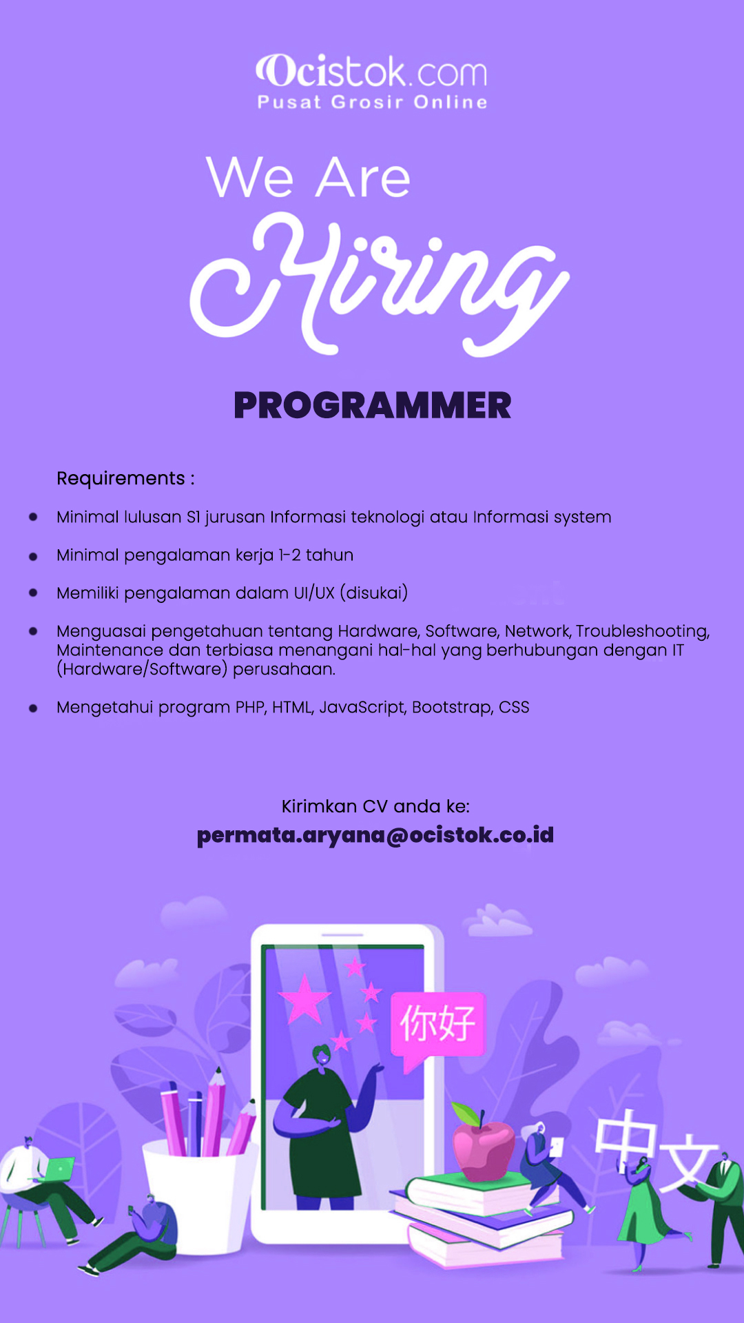 Job Opportunity - PT. Ocommerce Capital Indonesia