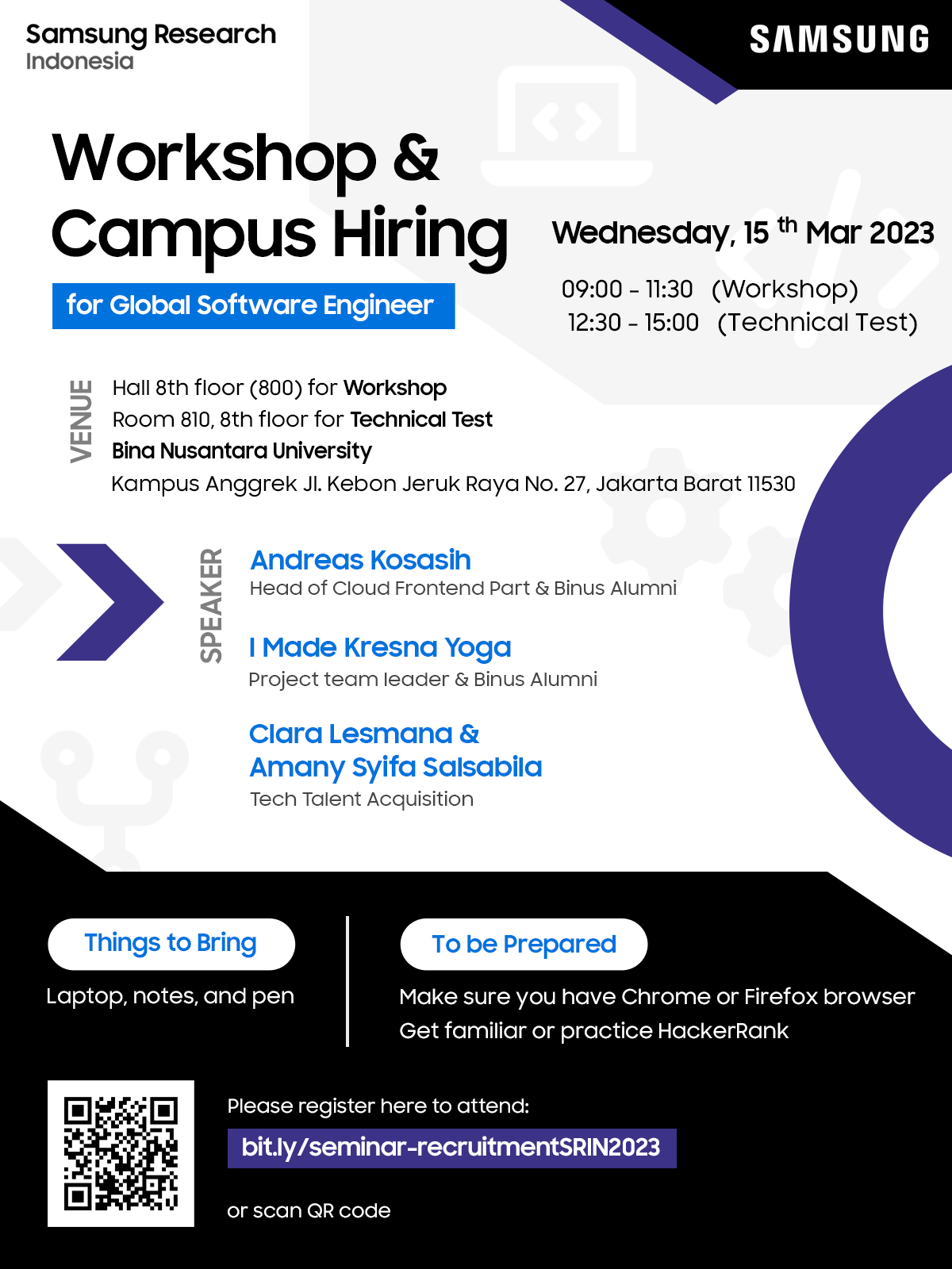 Campus Hiring - Samsung R&D Institute Indonesia