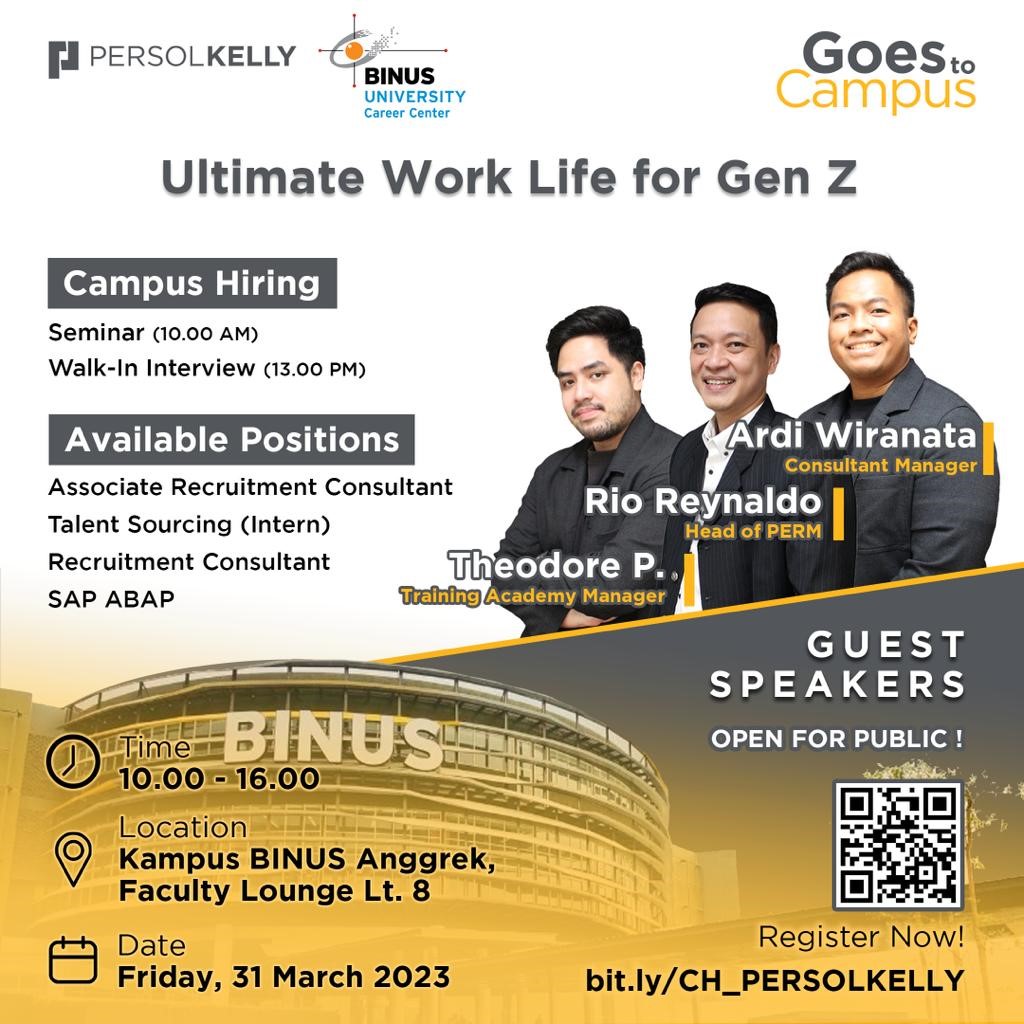Campus Hiring - PT Persolkelly Recruitment Indonesia