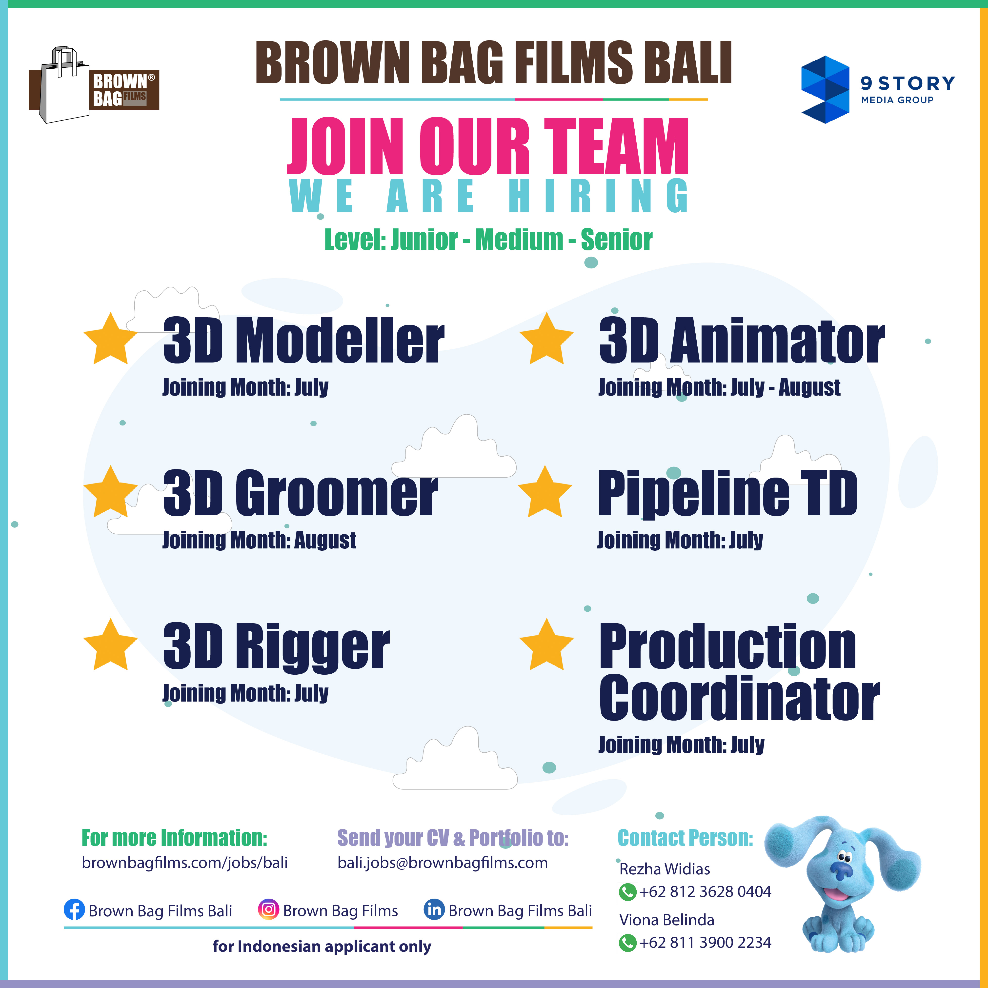 Job Opportunity - Brown Bag Films Bali