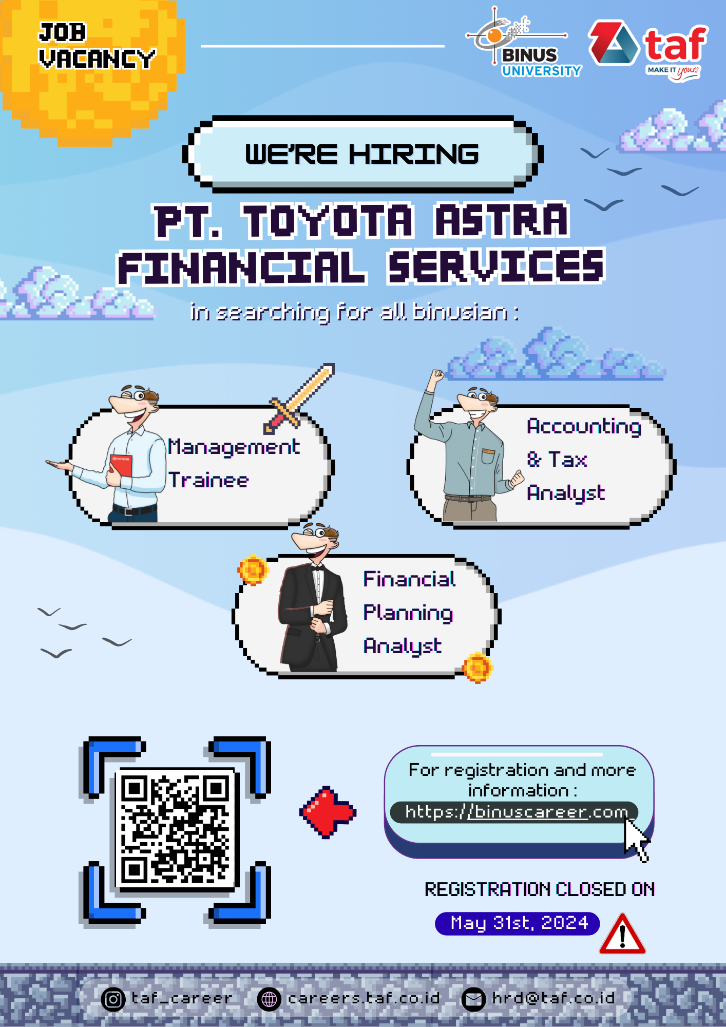 Job Opportunity - PT. Toyota Astra Financial Services
